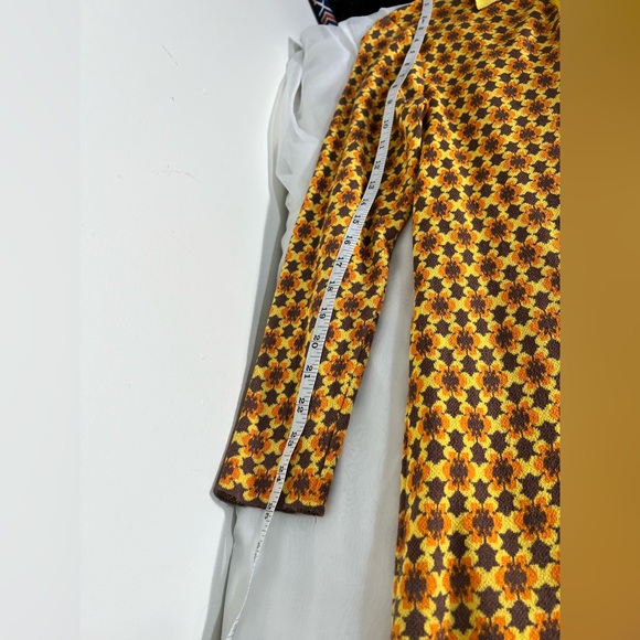 ZARA Mod Geo Floral Jacquard Knit Polo Dress – Size Medium - Picture 7 of 9